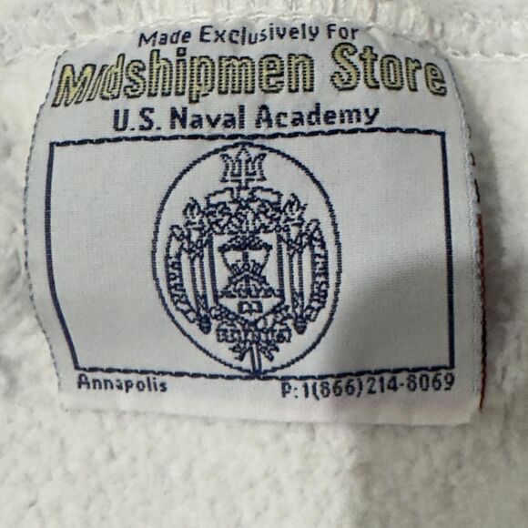 Navy Midshipmen Sweatpants Gray Fleece NCAA College Made in USA Mens Large - Picture 4 of 11